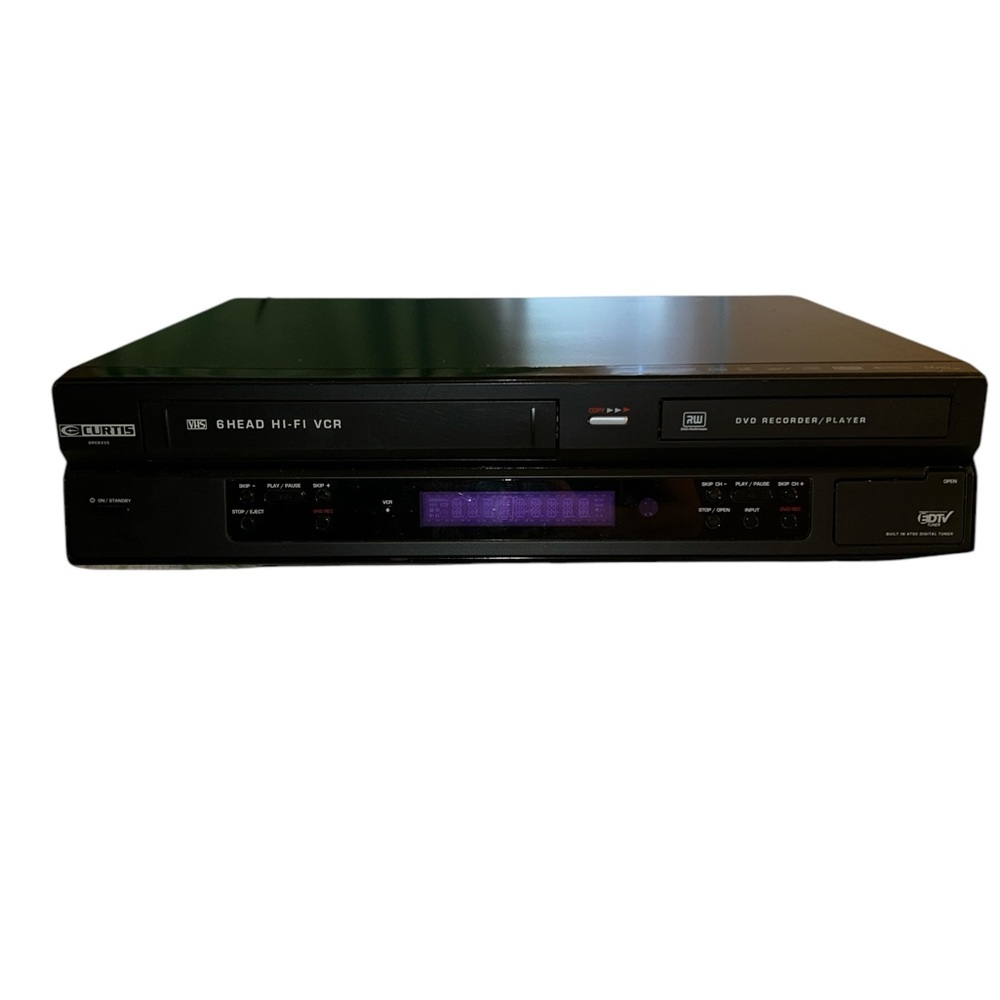 Curtis VHS & DVD Player DRC 8335  Built In Digital Tuner